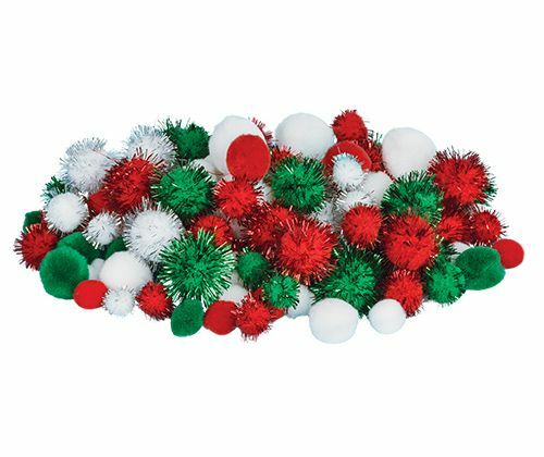 Pom Poms - Christmas (Pack of 300)