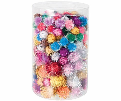 Basics - Pom Poms: Glitter (Pack of 200)