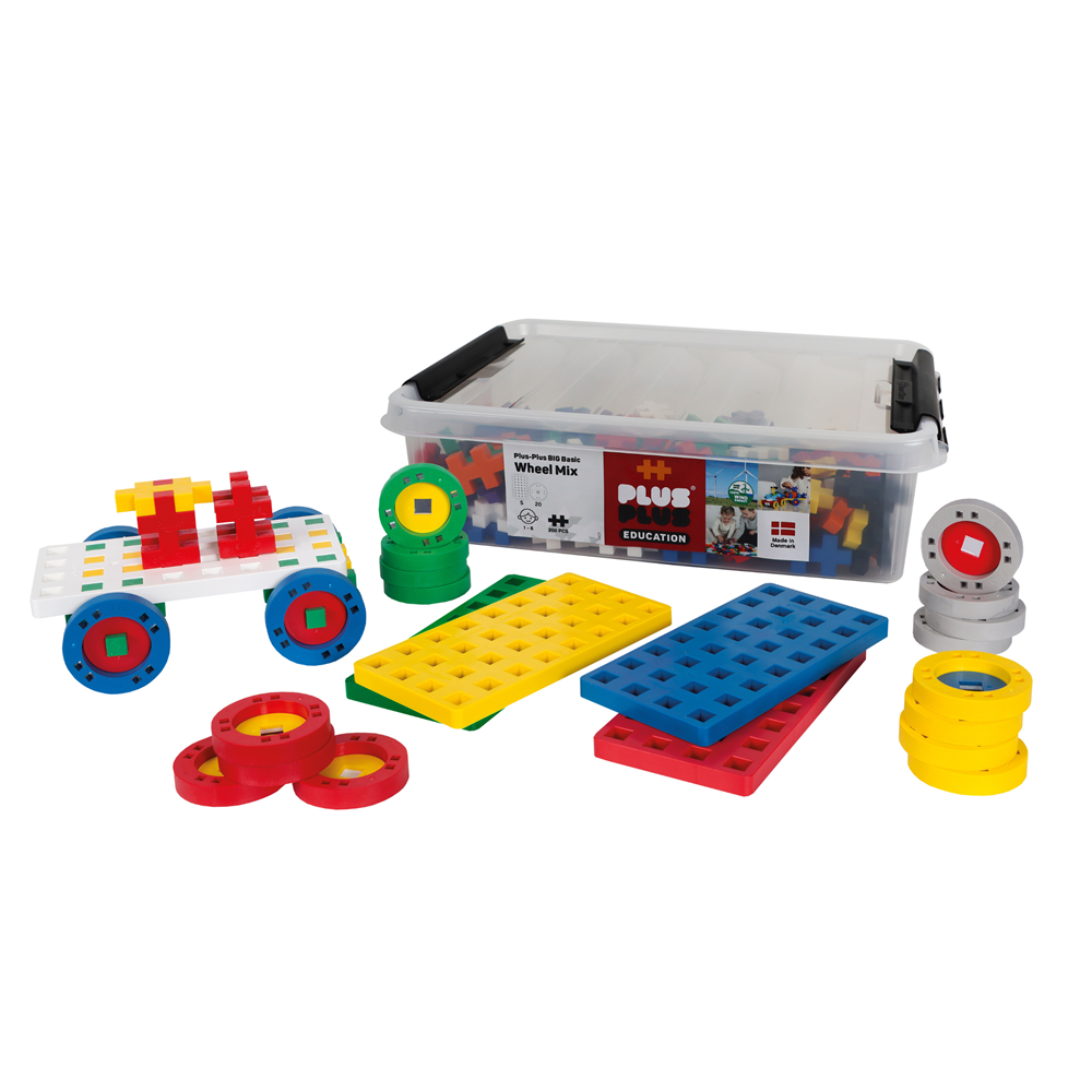 Plus-Plus BIG Basic Wheel Mix - 200pcs - Education