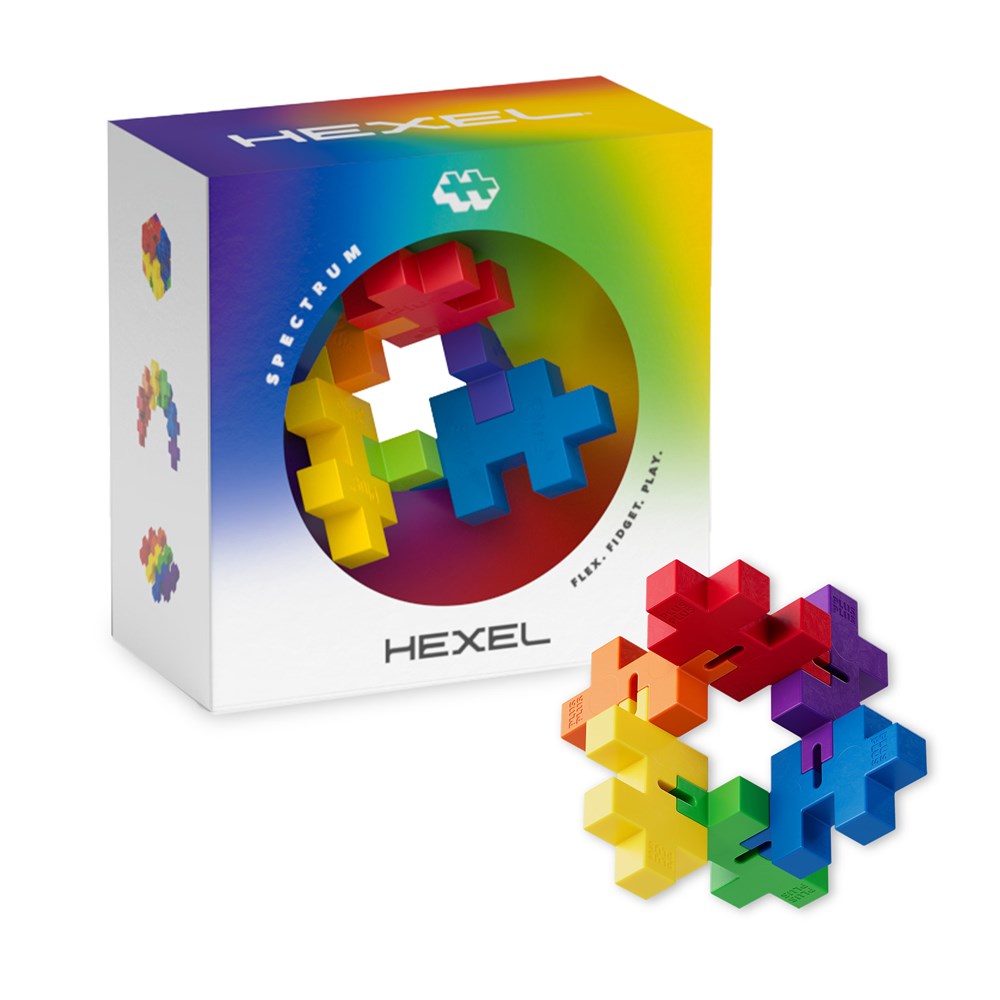 Plus-Plus Hexel Fidget Toy - Spectrum