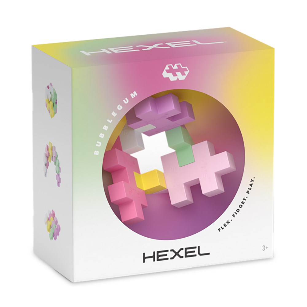 Plus-Plus Hexel Fidget Toy - Bubblegum - view 2