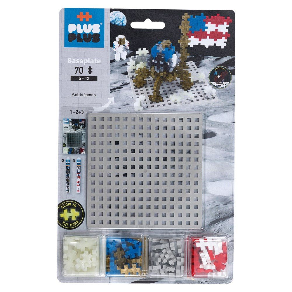 Plus-Plus Lunar Baseplate - 70pcs