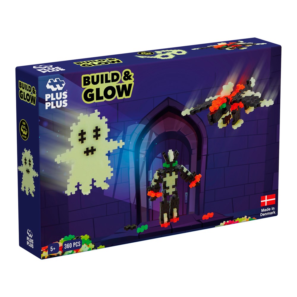 Plus-Plus Build and Glow - Glow in the Dark - 360 pcs