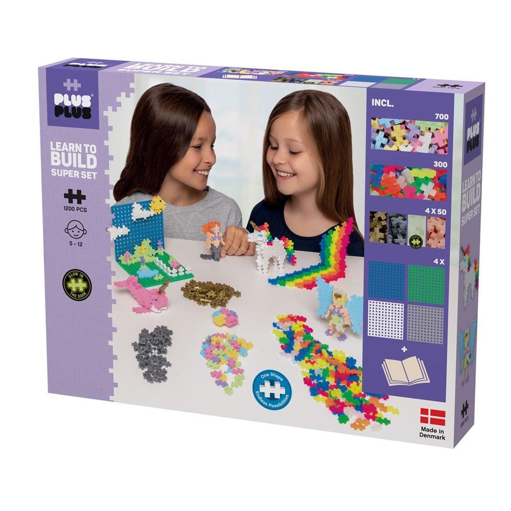 Plus-Plus - Pastel: Learn to build Super Set