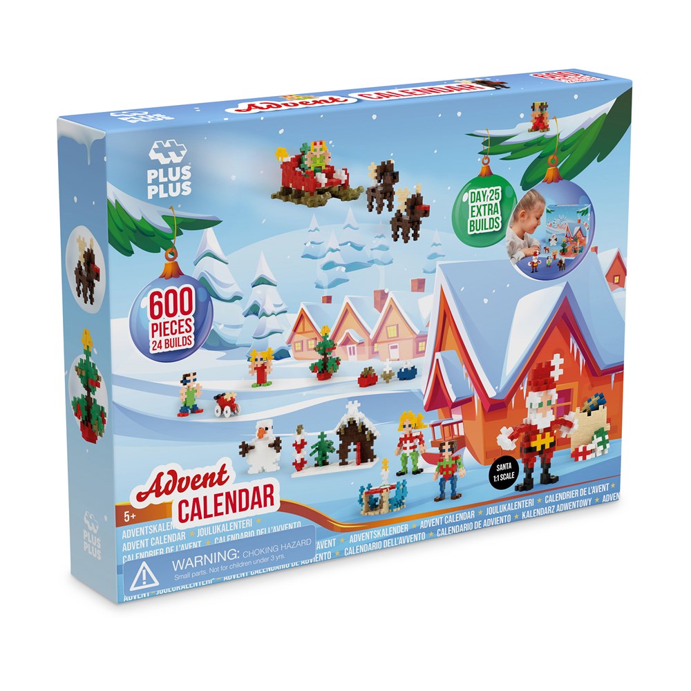 Plus-Plus Advent Calendar Christmas - 600pcs - view 2