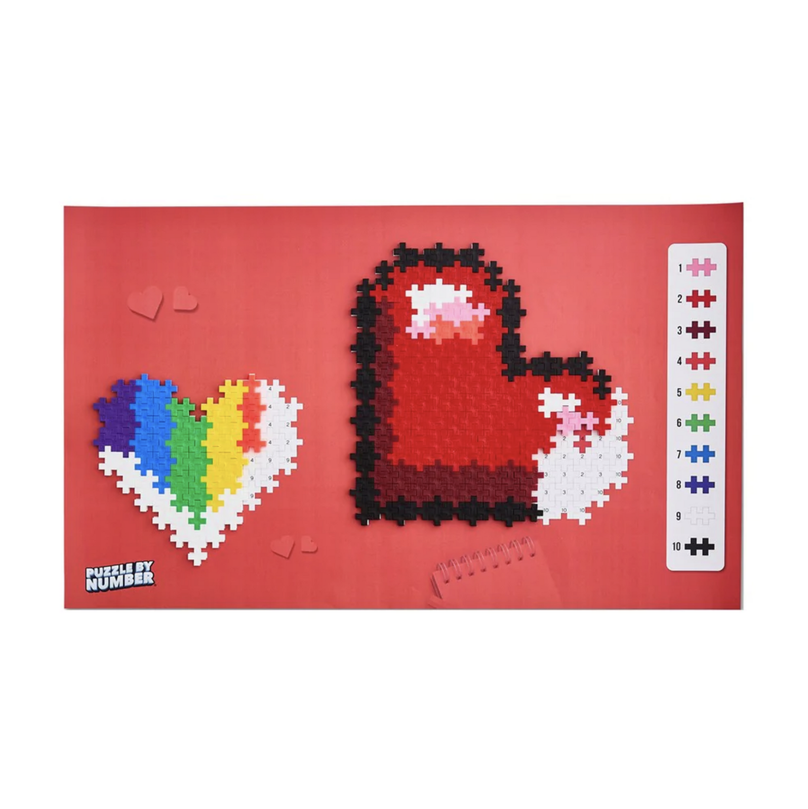 Plus-Plus - Puzzle by Number: Heart (250 pcs)