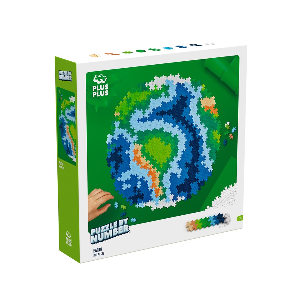 Plus-Plus Puzzle by Number - Earth 800pcs