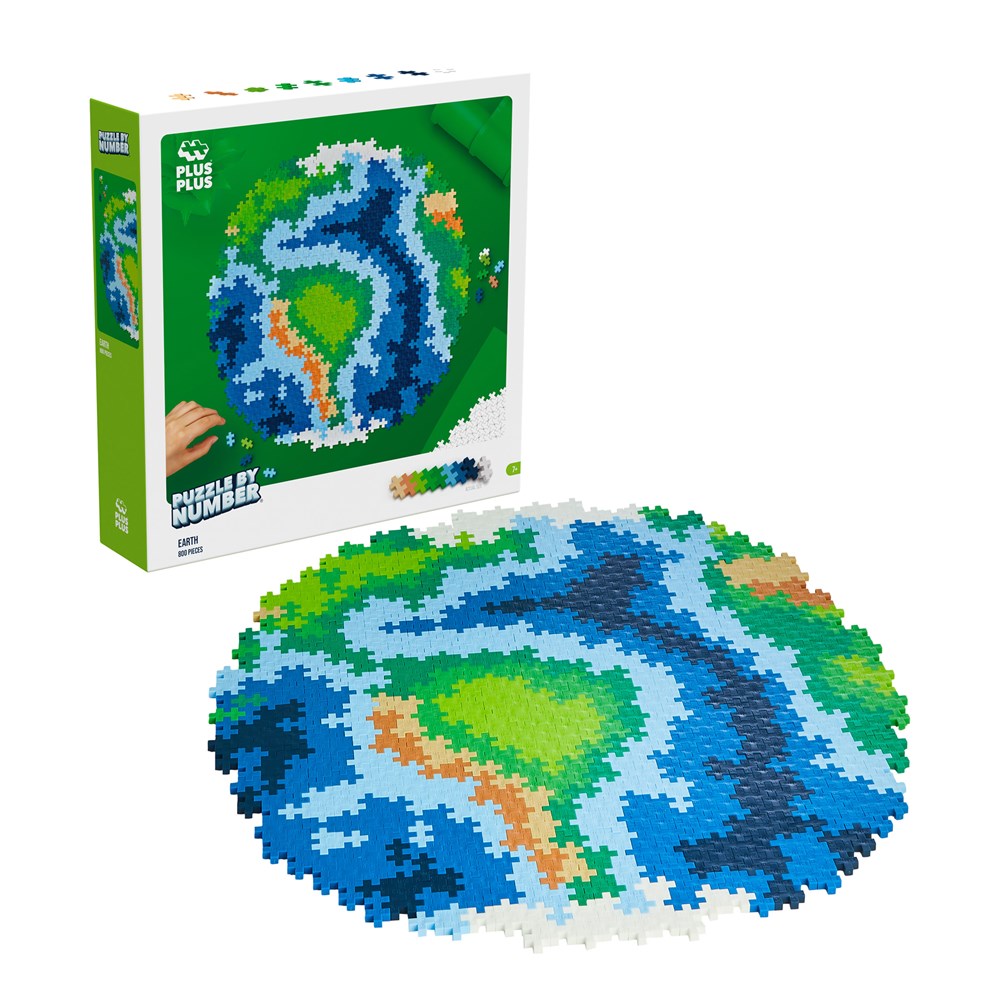 Plus-Plus Puzzle by Number - Earth 800pcs - view 2