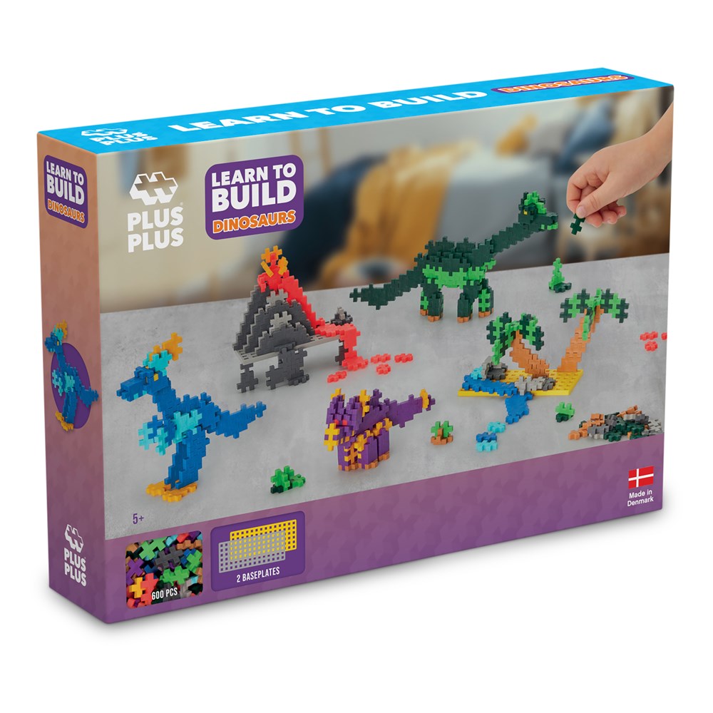 Plus-Plus Learn To Build - Dinosaurs 500pcs
