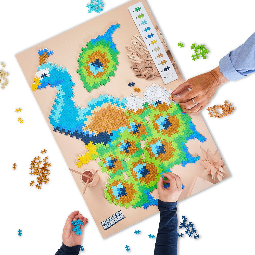 Plus-Plus Puzzle by Number - Peacock 800pcs - view 2