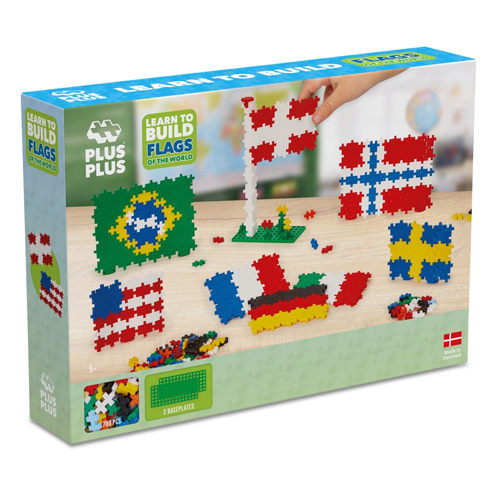 Plus-Plus Learn to Build - Flags of the World - 700pcs