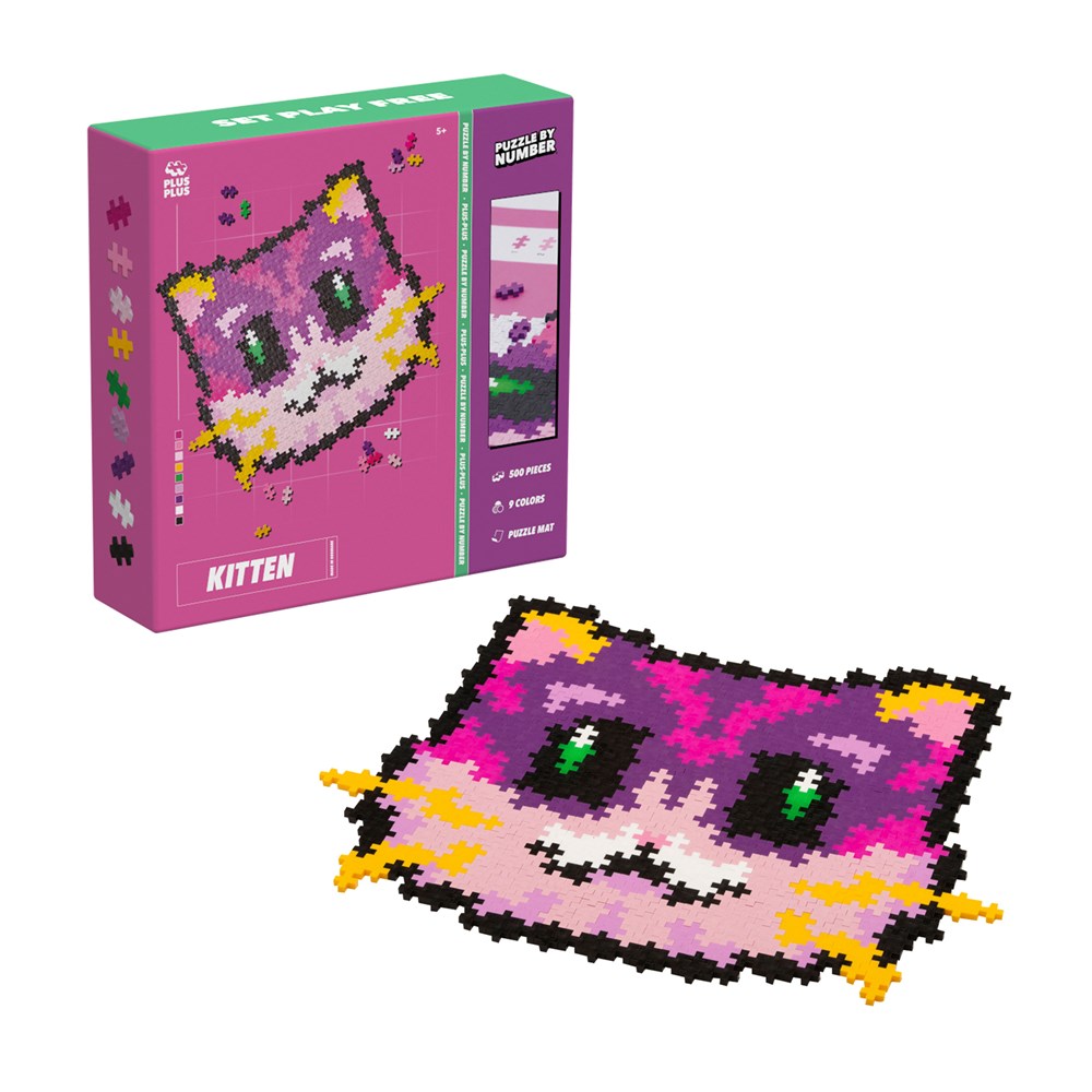 Plus-Plus Puzzle by Number - Kitten 500 pcs - view 2