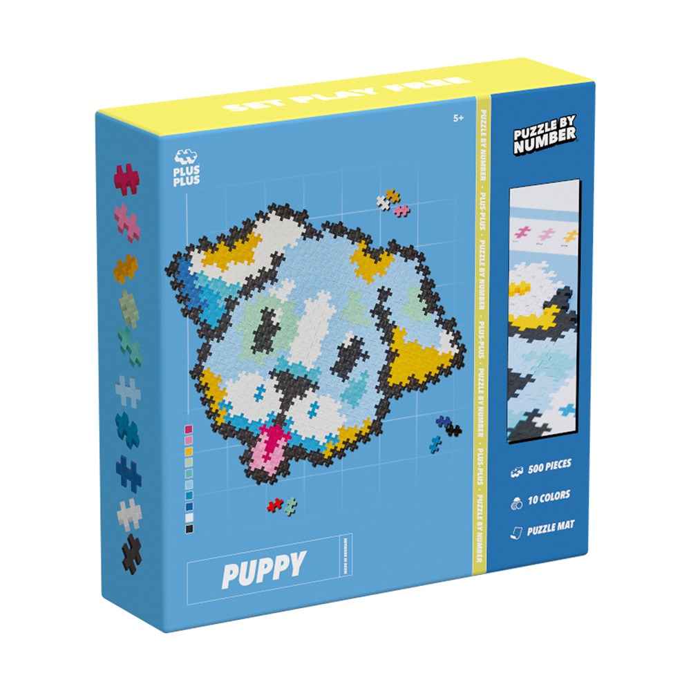 Plus-Plus Puzzle by Number - Puppy 500 pcs