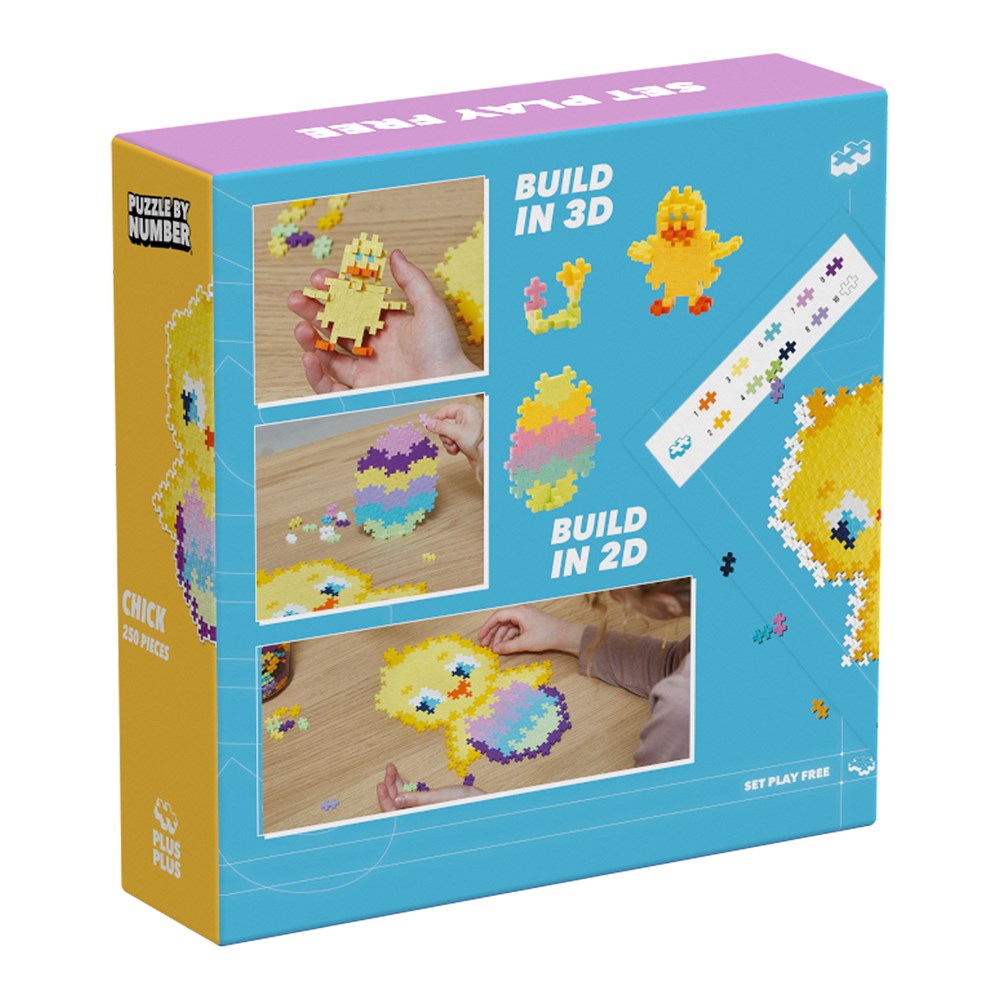 Plus-Plus Puzzle By Number - Chick - 250 pcs - view 2