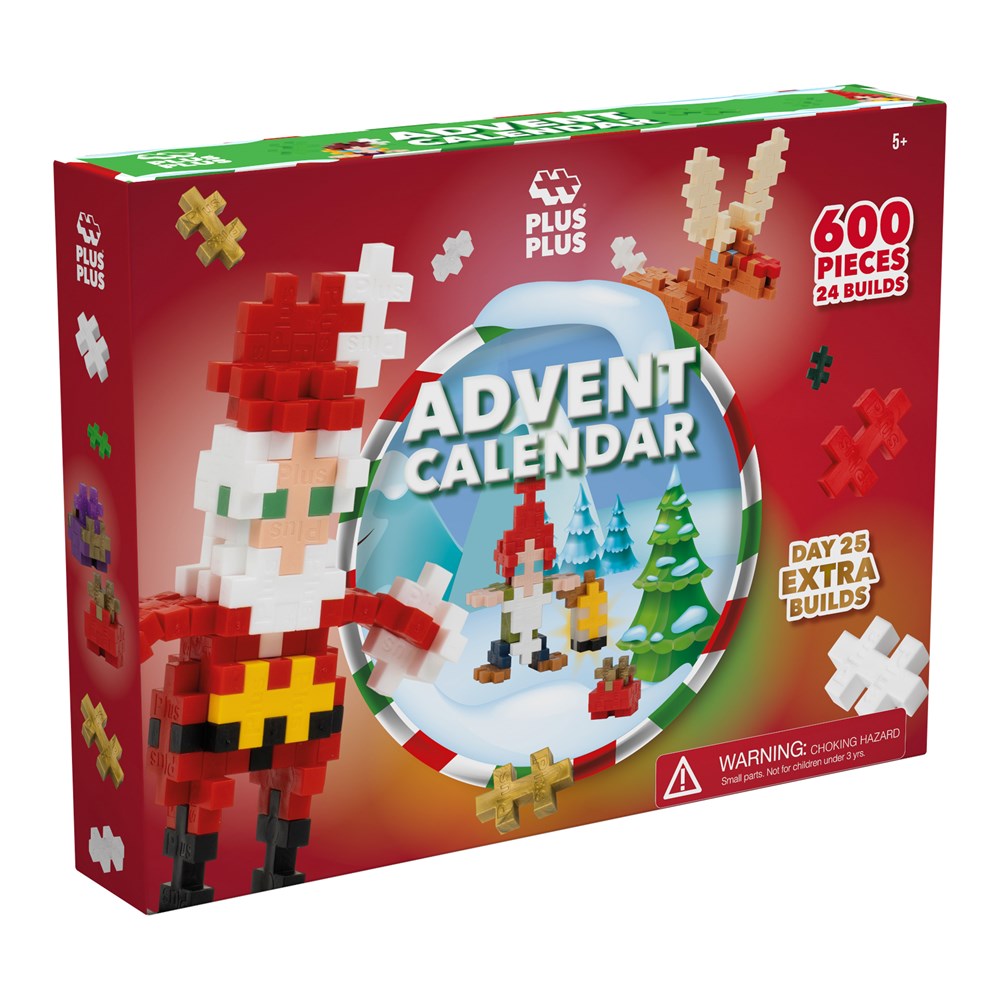 Plus-Plus Advent Calendar - Christmas - 600pcs
