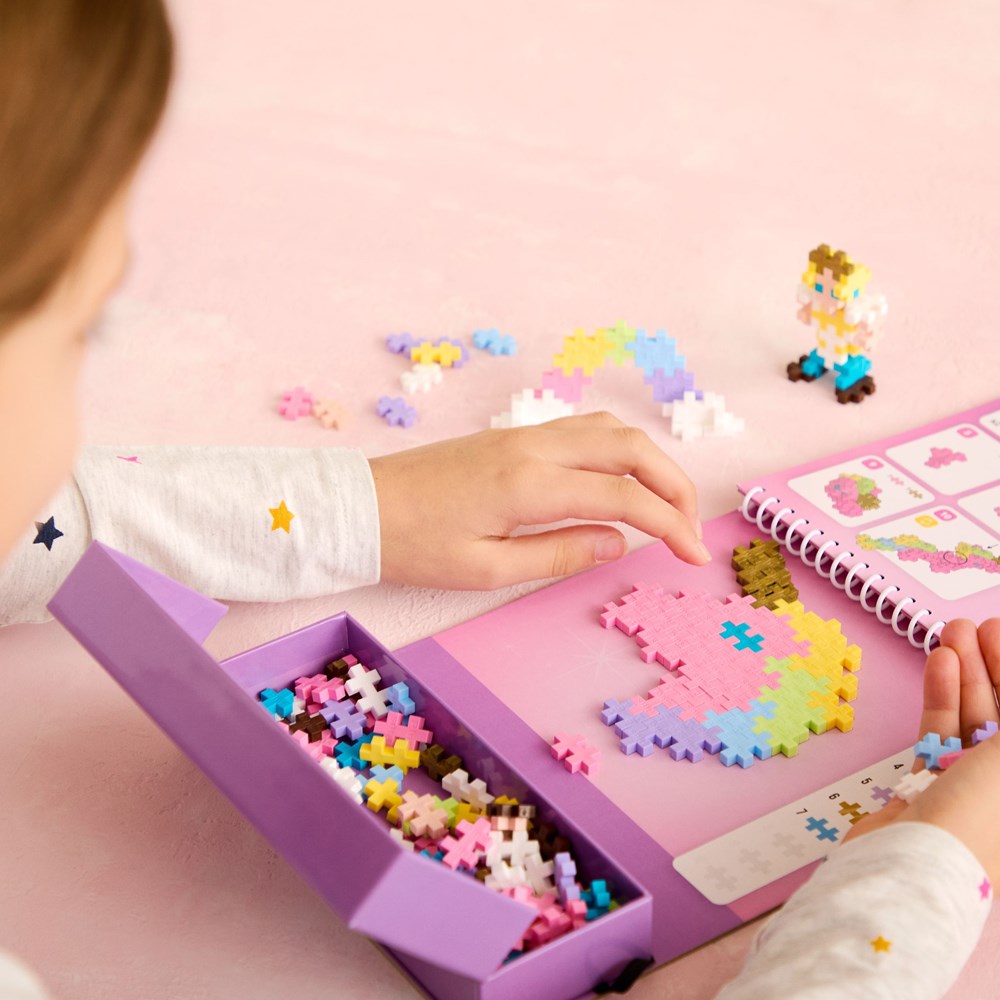 Plus-Plus Activity Pad - Puzzle by Number - Fairy Tale Unicorns - view 3
