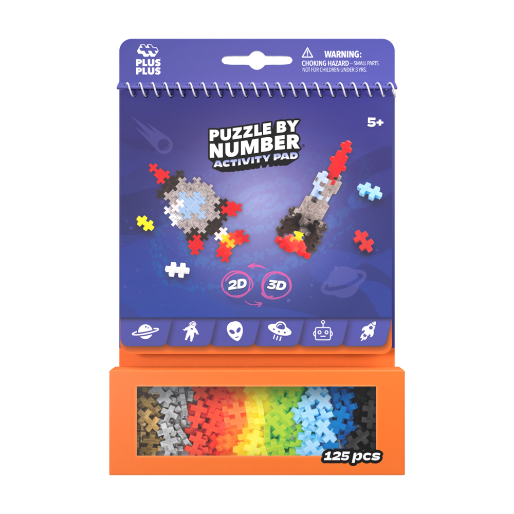 Plus-Plus Activity Pad - Puzzle by Number - Space