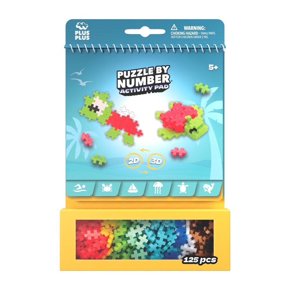 Plus-Plus Activity Pad - Puzzle by Number - Ocean