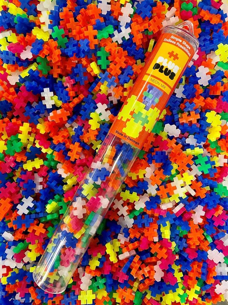 Plus-Plus - Neon Mix Tube (100 pcs)