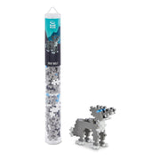 Plus-Plus Grey Wolf - 100 pcs Tube