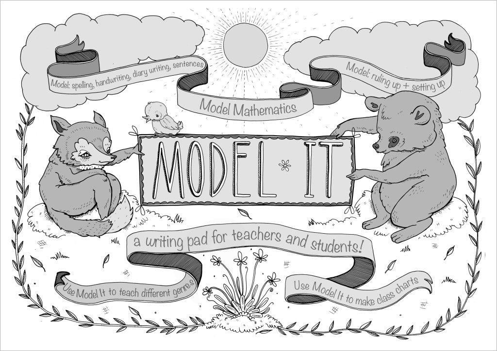 Model It - Large Dotted Thirds Writing Pad