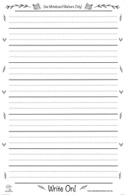 Write On - Large Laminated Dotted Thirds Chart