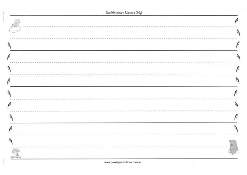 Write On - Large Laminated Dotted Thirds Chart