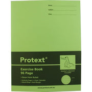 Protext 225x175mm Exercise Book - 8mm Ruled (Crocodile) 96PG (Pack of 10)