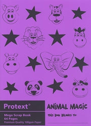 Protext Scrapbook (Animal Magic) 330x240mm PP Cover: 64 Pages (Pack of 10)