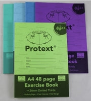 Protext Exercise Book A4 48PG: 24mm Dotted Thirds (Fish)