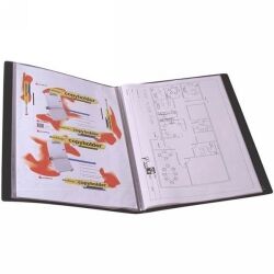 Protext Display Book - A3 (20 Page) Fixed Insert Cover/Spine: Black