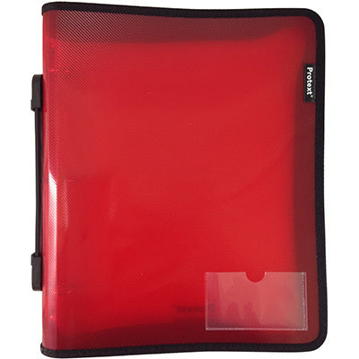 A4 Zipper Binder Buddy - Red