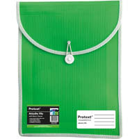 Protext Attache Case File with Elastic Closure: Lime