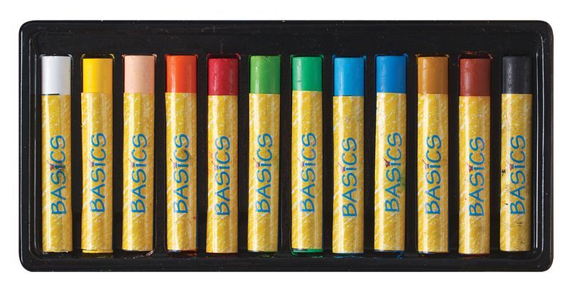 Basics - Oil Pastels: Large (Pack of 12)