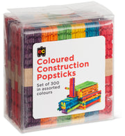 Construction Popsticks - Coloured (Pack of 300)