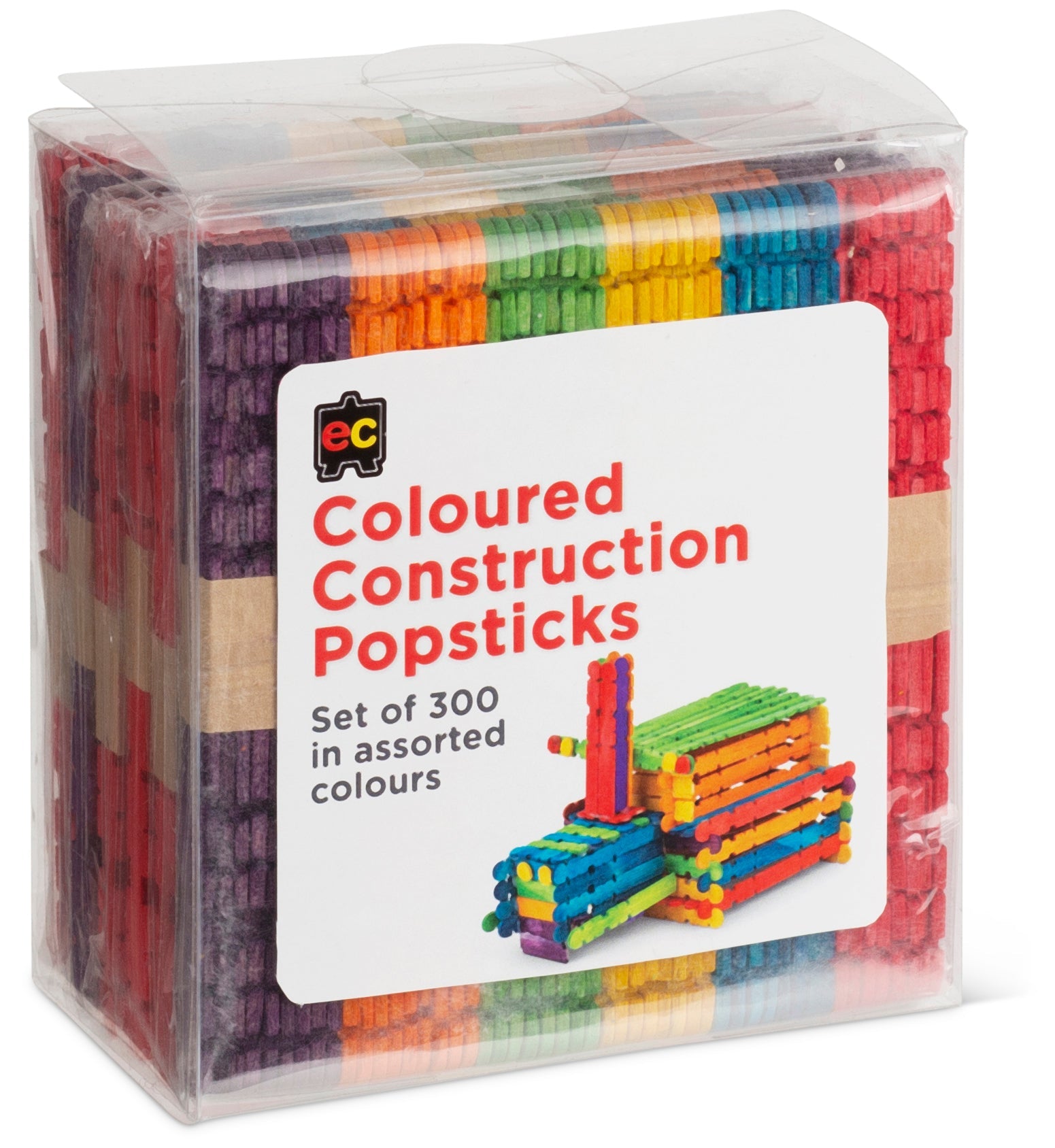 Construction Popsticks - Coloured (Pack of 300)