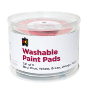 15cm Paint Stamper Pad Assorted (Yl/Bl/Rd/Or/Pur/Gr)