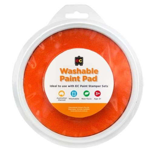 Paint Stamper Pad Orange 15cm Diameter