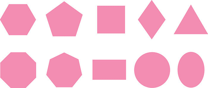 Paint Stampers Geometric Shapes: Set of 10
