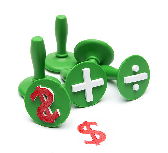 Paint Stampers Math Symbols: Set of 6