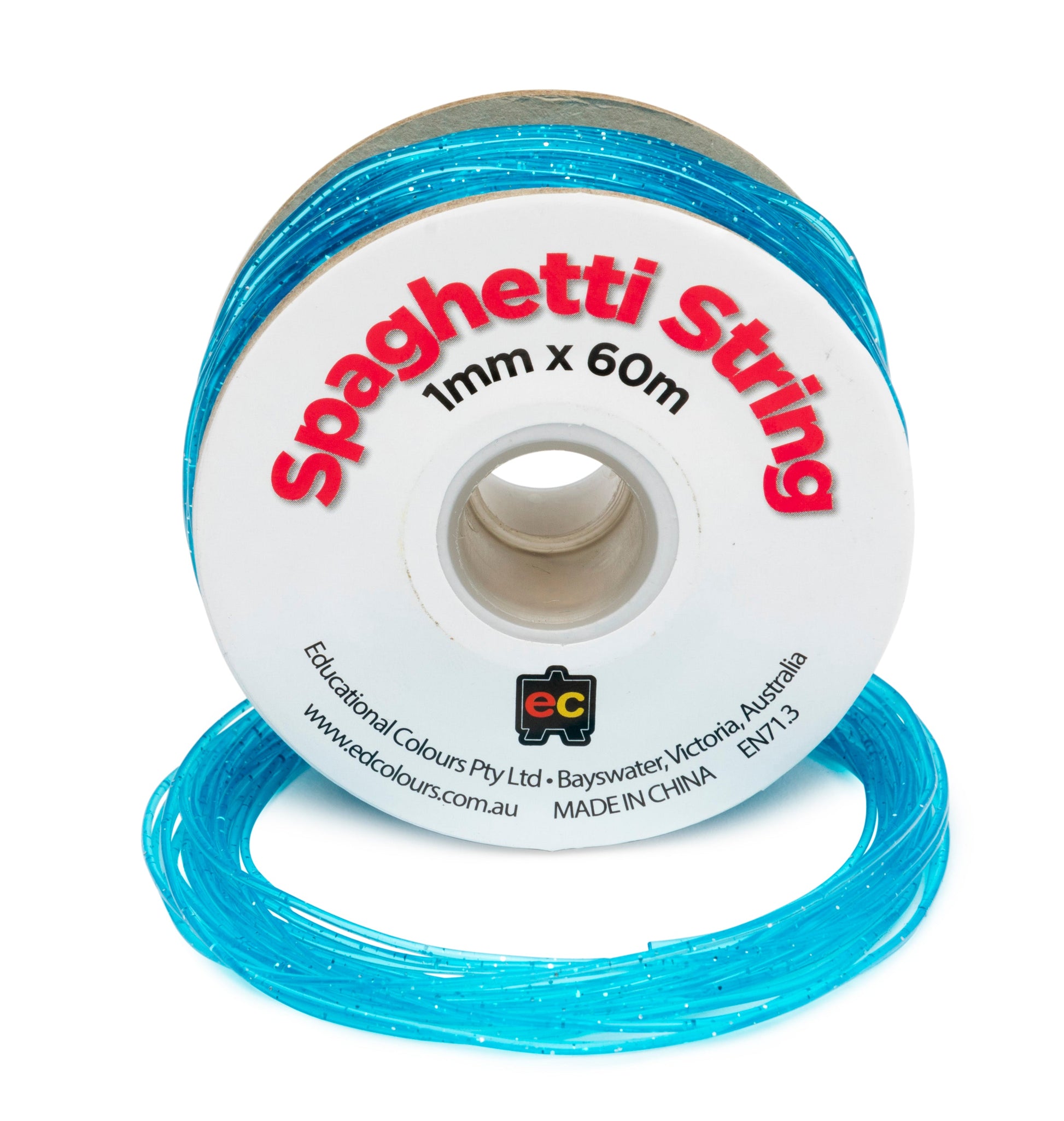 Spaghetti String - Glitter Sea Blue