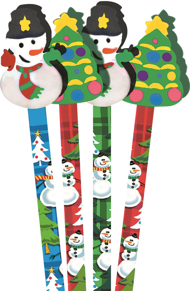 Snowman - Pencil Toppers