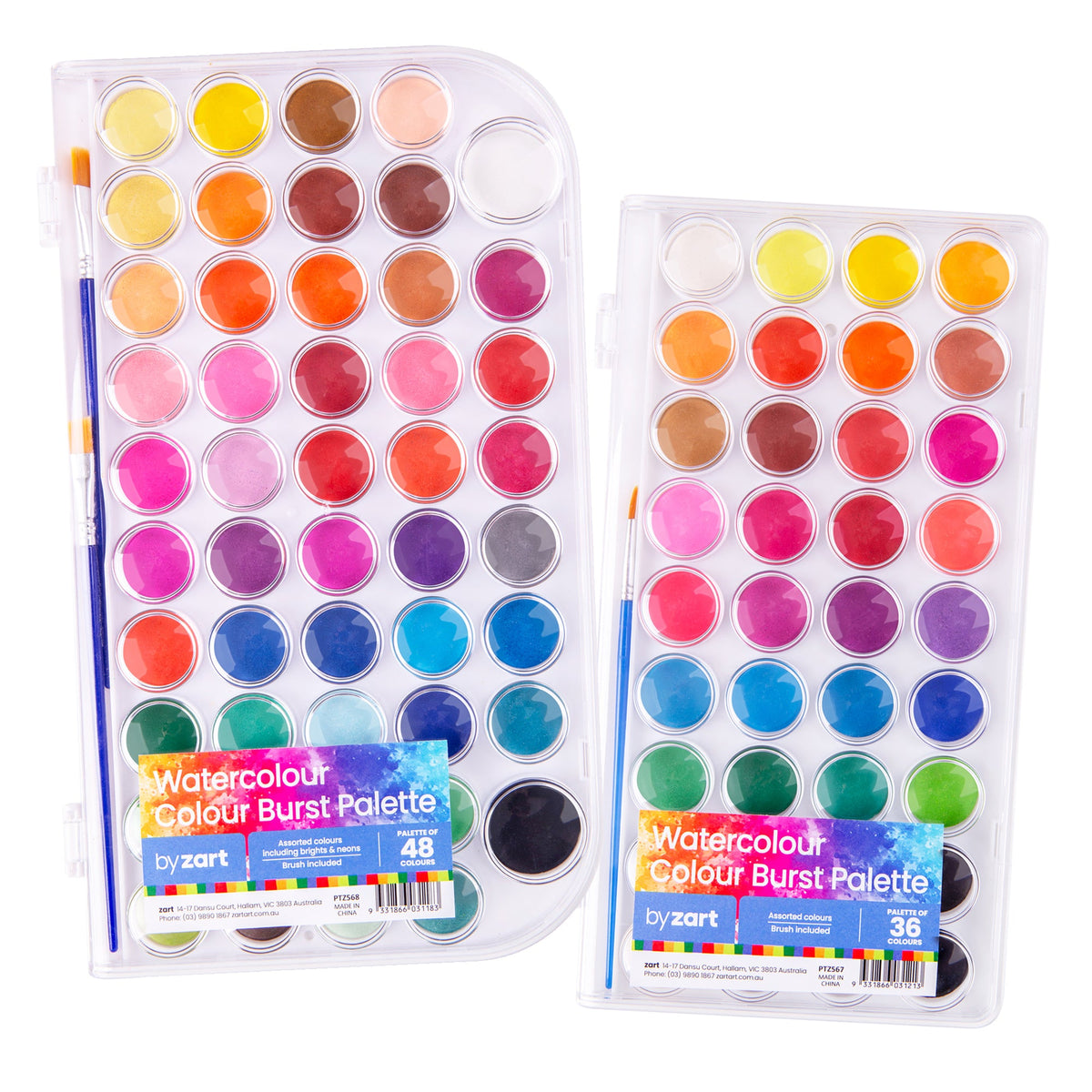 Zart Watercolour Colour Burst Palettes - Pallette 36 - view 2