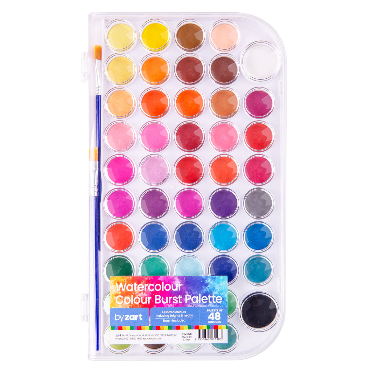 Zart Watercolour Colour Burst Palettes - Pallette 48