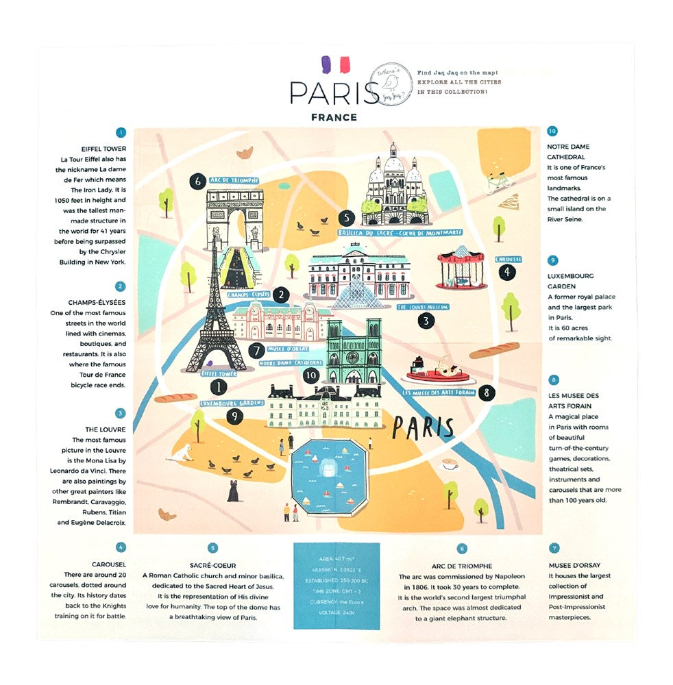 Jaq Jaq Bird Cities of Wonder Erasable Book - Paris - view 2