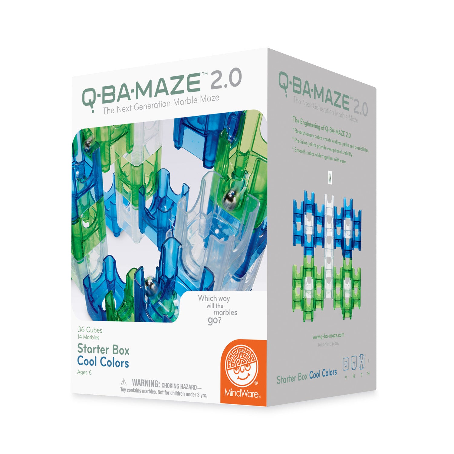 Q-BA-Maze 2.0: Starter Box - Cool Colours