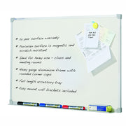Quartet - Penrite Aluminium Frame Whiteboard: Porcelain (1800 x 1200mm)