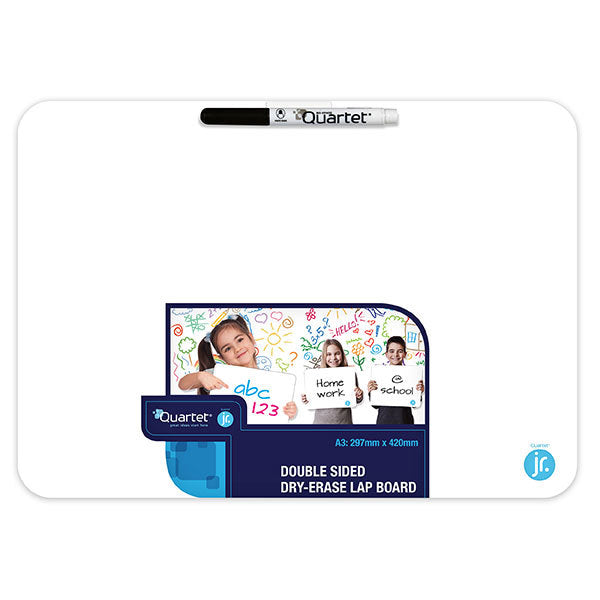 Quartet Whiteboard - (A3) 2 Sided Lap Board: White