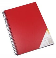 Quill Visual Art Diary - A4 Spiral: Red Cover (60 Leaf)