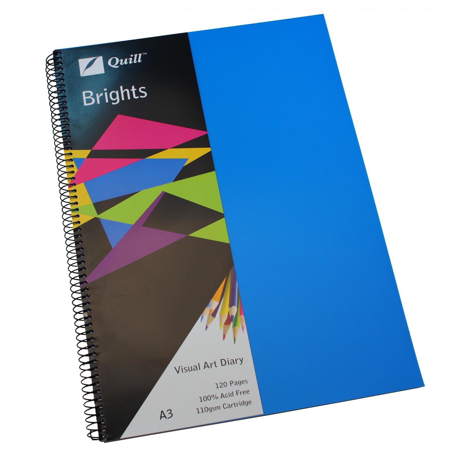 Quill Visual Art Diary - A3 Brights (60 Leaf)